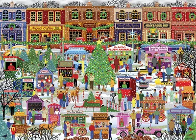 Zdjęcie produktu dla ALIPSON Puzzle Market Kris Kringle 1000 elementów