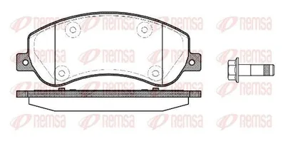Produktbild von REMSA Bremsbeläge Satz Vorne Bremsklötze für FORD Transit Mk6 Kasten (V347, V348, FA) 1250.00