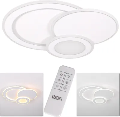 Image de Plafonnier LED rond 1flg. 36W Plafonnier blanc