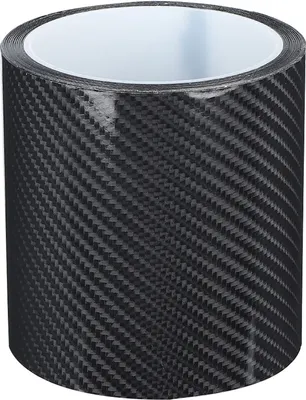 Productafbeelding van Zwarte beschermfolie van koolstofvezel voor deurranden, krasbestendig, sticker (10 cm x 3 meter)