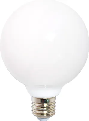 Produktbild von LED Leuchtmittel Glühbirne G80 8W = 60W E27 opal 360° warmweiß 2700K