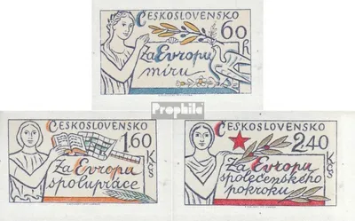 Produktbild von Briefmarken Tschechoslowakei 1977 Mi 2407B-2409B (kompl.Ausg.) postfrisch Europa