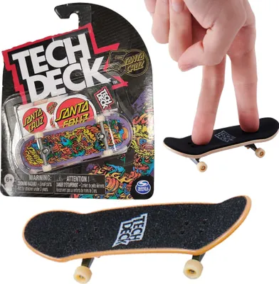 Zdjęcie produktu dla Deskorolka Tech Deck Fingerboard Santa Cruz Lion + naklejka