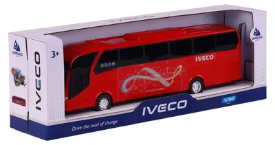 Image de Jouet Bus urbain Iveco Cavallino Échelle 1:30 rouge Plastique