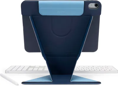 Image de Pipetto Origami No6 Stand Case bleu foncé iPad Air 13" M2 2024/M3 2025