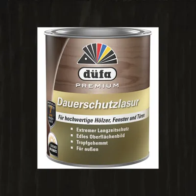 Produktbild von Düfa Premium Dauerschutzlasur 0,75L ebenholz