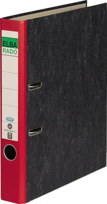 Produktbild von ELBA Ordner ELBArado 100555310 DIN A4 50mm Pappe rot
