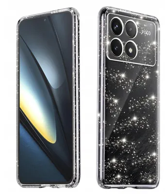 Obrázok produktu pre Techsuit SparkleSkin Series puzdro pre Xiaomi Poco F6 Pro – priehľadné