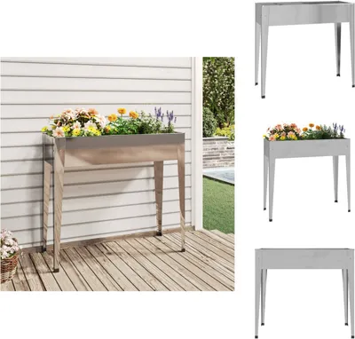 Obrázok produktu pre vidaXL Kvetináč 100,5x40,5x90 cm Pozinkovaná oceľ - Kvetináče a sadenice