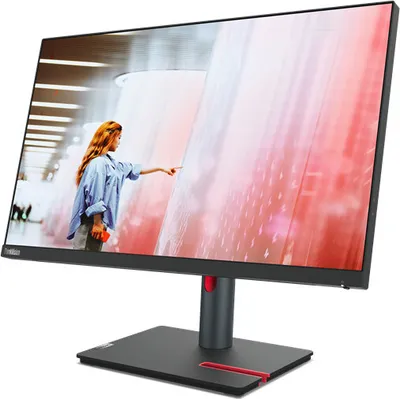 Produktbild von Lenovo ThinkVision P24q-30, 60,5 cm (23.8"), 2560 x 1440 Pixel, Quad HD, LED, 6 ms, Schwarz