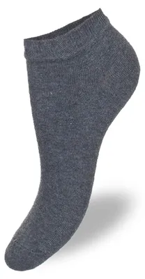 Produktbild von Kurze Damensocken Milena Glatt Schwarz aus 75% Baumwolle 37-41