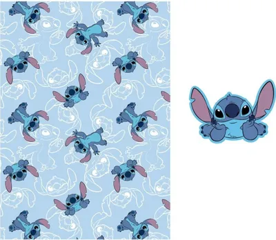 Immagine prodotto di Coperta in corallo + cuscino Lilo e Stitch - Stitch (100 x 140 cm)