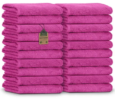 Produktbild von NatureMark Gästetücher – 20er Pack (30x50 cm), 100% Baumwolle,  Zertifiz