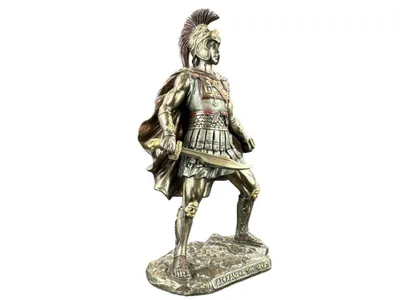 Zdjęcie produktu dla Figura Aleksandra Wielkiego, brązowa, rzeźba przedstawiająca Aleksandra III z Macedonii, model WU78124A4