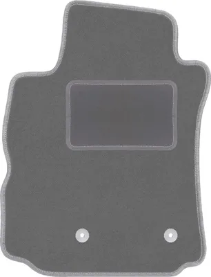 Produktbild von Fahrerfußmatte Velours graphit passend für Renault Modus (2004-2012, Minivan) – mit Befestigungen – passgenau