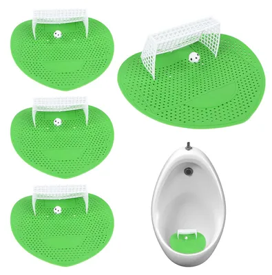Urinal-Sieb mit Duft, 4 Stück, Fußballtor-Design, Spritzschutz