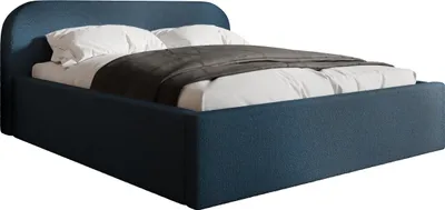 Produktbild von MIRJAN24 Polsterbett Deisin, Doppelbett mit Bettkasten, Ehebett, Kopfteil, Leistenlattenrost aus Laubholz (Farbe: Abriamo 14, Größe: 160x200 cm)