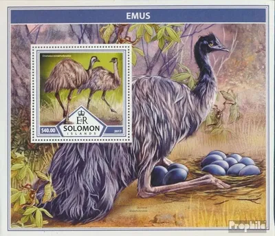 Produktbild von Briefmarken Salomoninseln 2017 Mi Block 654 (kompl. Ausg.) postfrisch Emus