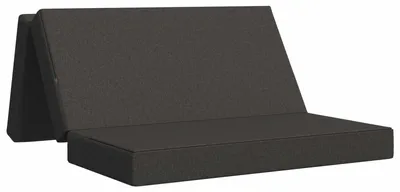 Image de Canapé-lit pliable 160 x 67 x 45 cm Gris foncé