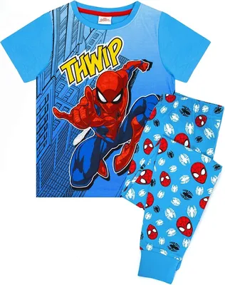Immagine prodotto di Spider-Man - pigiama per bambini NS6343 (98) (blu/rosso/bianco)