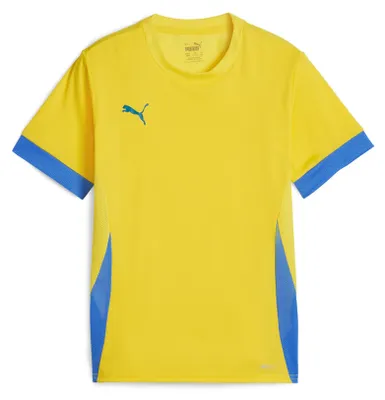 Imagen del producto de Camiseta de fútbol Puma Teamgoal para niños, manga corta, color amarillo/azul real