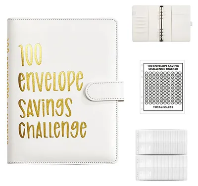 Image de Elzusha - Planificateur budgétaire A5 avec 100 enveloppes, idéal pour la maison et le bureau