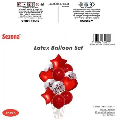 Produktbild von Ballons "Herz", 12 Stück - Saisonware