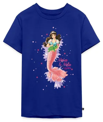 Produktbild von Spreadshirt Schleich Bayala Meerjungfrau Marina & Malia Teenager Premium T-Shirt, 158/164 (12 Jahre), Royalblau