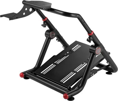 Produktbild von Lenkradständer – Rennsimulator – Sim-Racing – Verstellbare Höhe – 89,5 cm – Schwarz