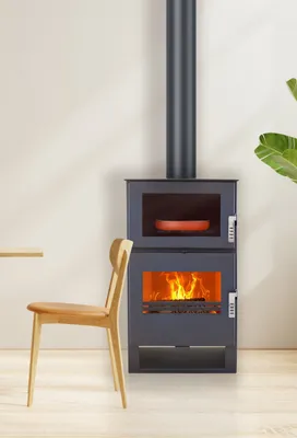 Produktbild von VERSO F Kaminofen mit Backfach Bauart 1, Küchenofen 9 kW EEK A+ BImSchV Stufe 2