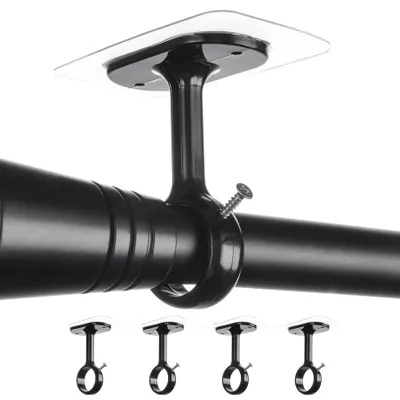 Image de Lot de 4 crochets pour rideaux, sans perçage