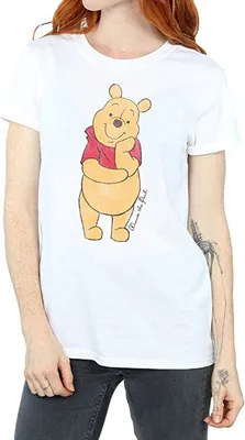 Imagen del producto de Camiseta Winnie the Pooh para mujer, modelo BI1069 (talla XXL), color blanco