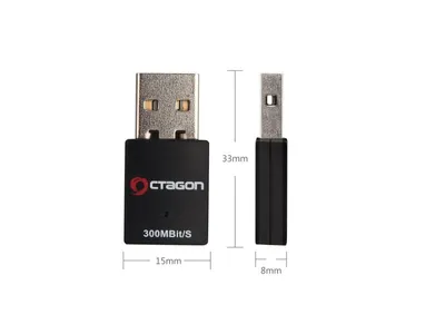 Image de OCTAGON WL088 Optima Wireless LAN USB 2.0 Adapter 300 Mbit/s - BLISTER