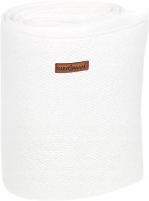 Produktbild von Bettgitter Babymam 360x32 cm weiß atmungsaktiv für Babybett
