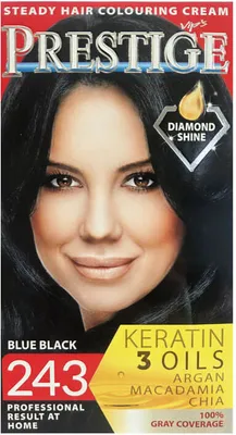 Obrázek produktu pro Vips Prestige permanentní krém barva na vlasy 243 modro černá 115 ml