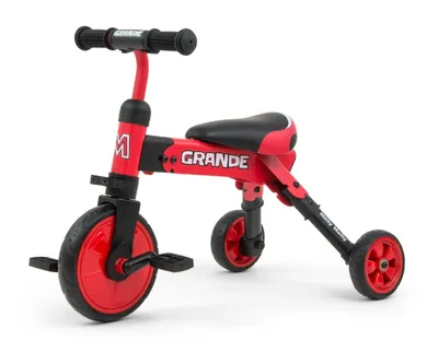 Produktbild von Milly Mally Ride On – Bike 2 in 1 GRANDE rot Rutscher Dreirad lernen spielen