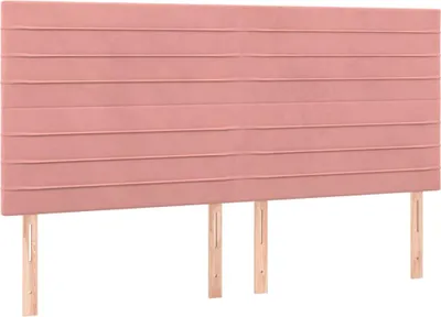 Obrázok produktu pre vidaXL Opierka hlavy ružová 160 x 5 x 118/128 cm Velvet