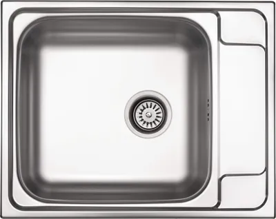Immagine prodotto di 1-bowl steel sink with drainer