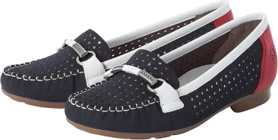 Produktbild von Rieker Damen Slipper blau kombi, Damen:41 EU