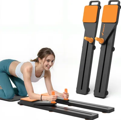 Produktbild von Multitrainer – 4-in-1 Pilates-Board, Push-Up-Bauchmuskel-Roller, Platzsparend, Bauchmuskelübungsgerät für Ganzkörpertraining