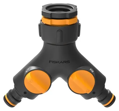 Produktbild von Fiskars 1027061, Hahnanschluss, Schwarz, Orange