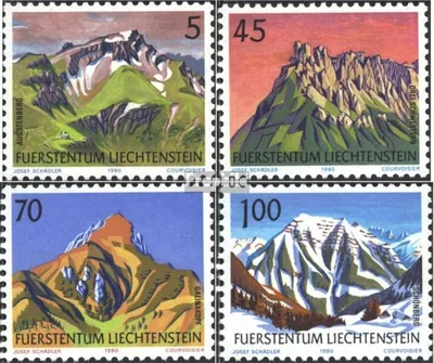 Produktbild von Briefmarken Liechtenstein 1990 Mi 993-996 (kompl.Ausg.) gestempelt Freimarken