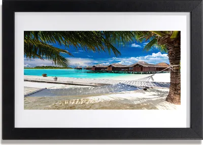 Produktbild von Bild 30x20 MDF-Rahmen Wandkunst Ocean Beach Landschaft