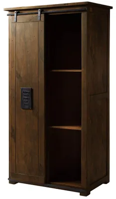 Produktbild von MASSIVMOEBEL24.DE Schrank Mango 100x60x190 braun lackiert RAILWAY #416