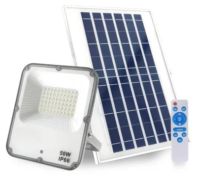 LED Solar-Strahler 50 W 4500 K Außenbereich weiß