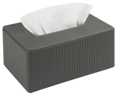 Produktbild von Kosmetiktücherbox Kunstleder Magnetverschluss 25x14x10cm für Auto Büro Bad Wohnzimmer