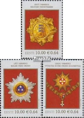 Produktbild von Briefmarken Estland 2008 Mi 609-611 (kompl.Ausg.) postfrisch Orden