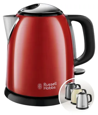 Productafbeelding van Draadloze waterkoker, 1 liter, 2400W, rood, Russell Hobbs, model 24992-70