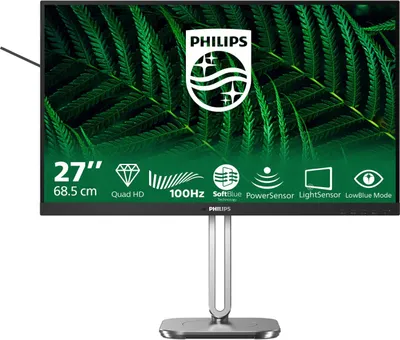 Zdjęcie produktu dla Philips 27B2G5500/00 | 27 " | IPS | 16:9 | 100 Hz | 4 ms | 2560 x 1440 pikseli | 300 cd/m | 2 porty HDMI