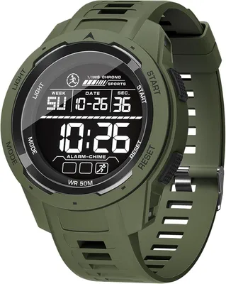 Produktbild von Militär Digitale Herren Watch Sport, 5ATM Wasserdicht, LED Tactical Outdoor, Wecker Stoppuhr, 12/24H, Große Display Armbanduhr